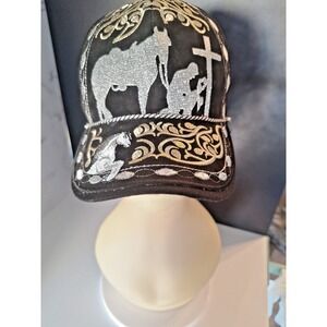 Gorra Hilo Plata Oro Caballo Vaquero Charro Horse Cowboy Hat Cachucha Caballo